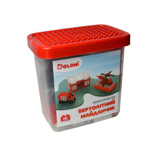 Конструктор DOLONI Вертолітний Майданчик в пластиковому боксі 86 дет (013888/31)
