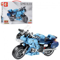 Конструктор дитячий Sembo Block Поліцейський мотоцикл 321 шт. (701203)