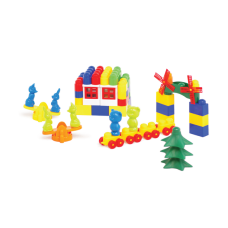 Пластиковий конструктор Colorplast Майстер Блок №4 74дет. (1-026)