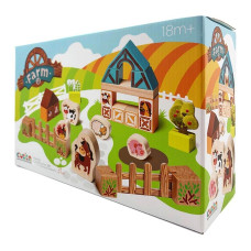 Дерев'яний конструктор Cubika Ферма 31 деталей (14842)