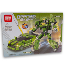 Конструктор DEFOMR Mecha трансформер 316 дет зелений (KO615-4)