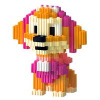 Конструктор PIXEL BUILDING BLOCK 3D Щенячий патруль Скай 560 ел (WWD-03)
