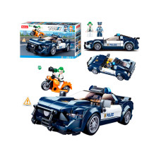 Конструктор SLUBAN Town поліцейське переслідування 284 дет. (M38-B1063)