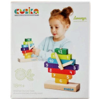 Дерев'яний конструктор Cubika Годинники 10 деталей (14354)