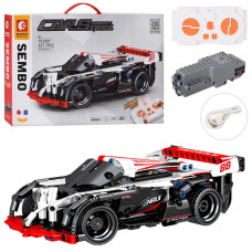 Конструктор дитячий Спорткар на радіокеруванні 23см 327 дет. (701907)