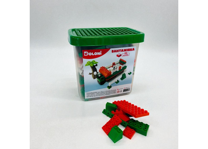 Конструктор DOLONI TOYS Вантажівка в пластиковому боксі 95 дет (013888/10)