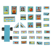 Дерев'яний конструктор Cubika Market LDK2 33 деталей (15122)