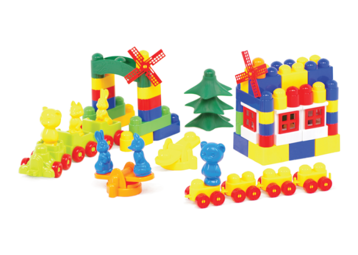 Пластиковий конструктор Colorplast Майстер Блок №8 108дет. (1-030)