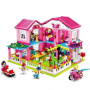 Конструктор SLUBAN Вілла рожева мрія 30 см 896 дет (SM38-B0721)