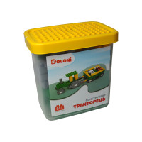 Конструктор DOLONI Тракторець в пластиковому боксі 141 дет (013888/41)