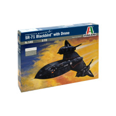 Збірна модель ITALERI 1:72 Літак-шпигун SR-71 BLACKBIRD із дроном D-21 (IT145)