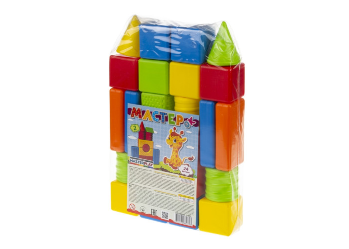 Пластиковий конструктор Colorplast Мастерок №2 24дет. (1-071)