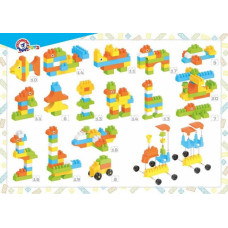 Пластиковий конструктор Технок У валізі 90шт (TH6085)