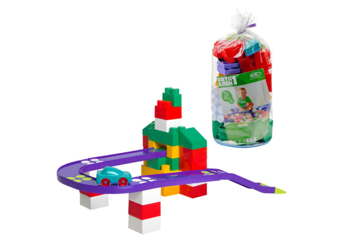 Пластиковий конструктор Colorplast Авто Блок №1 42дет. (1777)