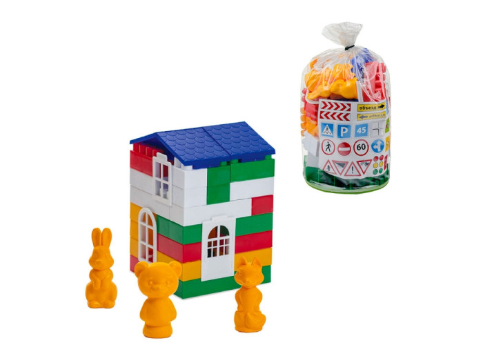 Пластиковий конструктор Colorplast Лідер №1 50дет. (1-219)