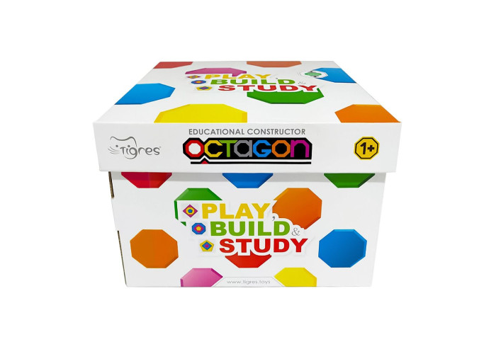 Пластиковий конструктор Tigres Octagon 88 елементів (39773)