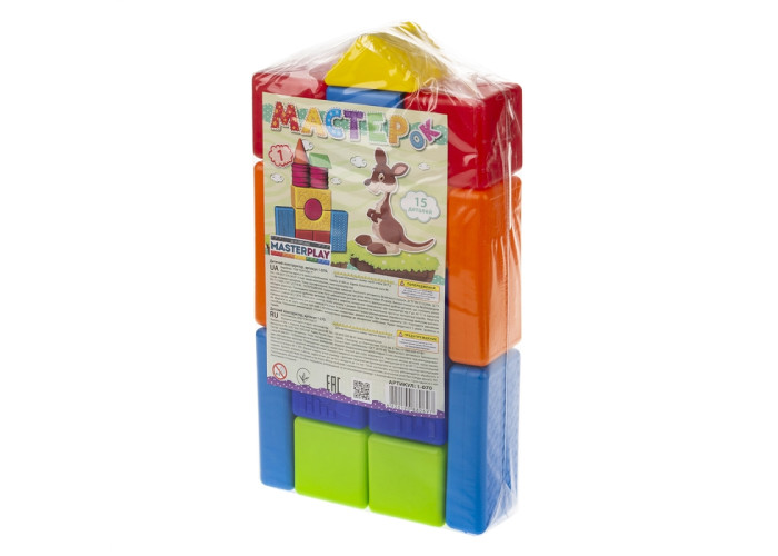 Пластиковий конструктор Colorplast Мастерок №1 15дет. (1-070)