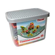Конструктор DOLONI Будівельний майданчик в пластиковому боксі 193 дет (013888/37)