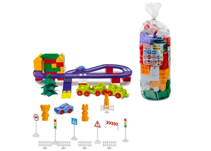 Пластиковий конструктор Colorplast Оріон №6 130дет. (1-216)