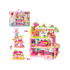 Конструктор QMAN будиночок 3 в 1 рожевий 580 дет (42111)