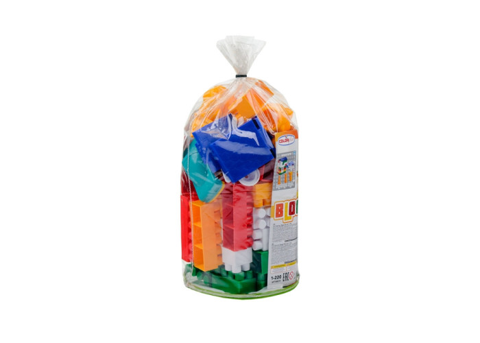 Пластиковий конструктор Colorplast Лідер №2 80дет. (1-220)