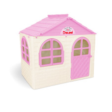 Ігровий будиночок DOLONI TOYS Малий будиночок зі шторами світло-рожевий (02550/14)