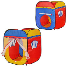 Намет дитячий куб 2 входи 2 вікна сіткою 108х87х88 (M1402)