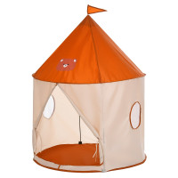 Ігровий намет вігвам 1 вхід, 2 вікна каркасний коричневий 103х103х138 см (MR1527BR)