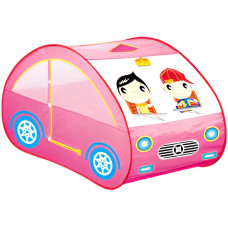 Намет дитячий машинка рожева 131х154х125 см (889-58В)