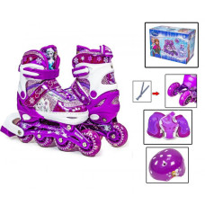 Роликові ковзани DISNEY COMBO FROZEN M 35-38р. з набором захисту фіолетові (1683966127)