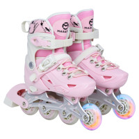 Роликові ковзани Maraton Vega M (35-38) розсувні із набором захисту рожеві (RMR009MPN)