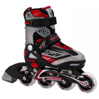 Ролики Maraton SOFT L (39-42) чорно-червоні (RMR0001RDL)
