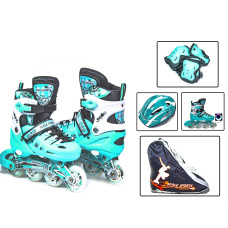 Набір роликові ковзани Scale Sports LF 905 S (31-34) з комплектом захисту м'ятні (LFC905SMINT)