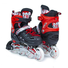 Дитячі роликові ковзани Scale Sports LF 905 S (31-34) чорно-червоні (1352221228-S)