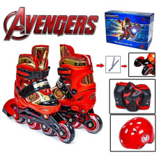 Набір роликів COMBO MARVEL AVENGERS IRON MAN L (35-38) з набором захисту в коробці (748179468)