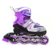 Роликові ковзани HAPPY №1 розмір-М (34-37) фіолетові (1279472846-M)