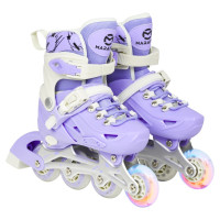 Роликові ковзани Maraton Vega M (35-38) розсувні із набором захисту фіолетові (RMR009MVL)