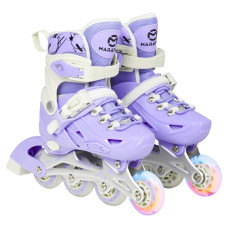 Роликові ковзани Maraton Vega M (35-38) розсувні із набором захисту фіолетові (RMR009MVL)