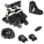 Роликові ковзани Maraton Vega M (35-38) розсувні із набором захисту чорні (RMR009MBK)
