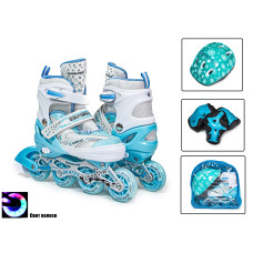Набір роликові ковзани Scale Sports Happy S (28-33) тіффані (737530235)