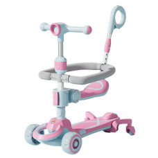Самокат Maraton Baby Care 388 3 в 1 із світло-звуковими ефектами рожевий (SMR0042PN)