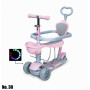 Самокат дитячий Scale Sports Smart Scooter 5 in 1 С бортиком рожевий (836618788)