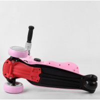 Самокат дитячий Best Scooter MAXI з сидінням рожевий (ST-15700)