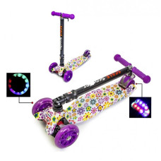 Самокат дитячий Scale Sport Scooter Maxi Квіти складаний (1523703342)