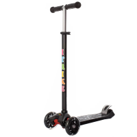 Самокат MAXI дитячий чорний 3-колісний (JR3-003-B)