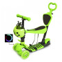 Самокат Scooter Божа корівка 5в1 з підсвіткою коліс салатовий (2016887948)