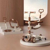 Самокат дитячий Maraton X20 3-колісний 5 в 1 коричневий (SMR0043-BR)