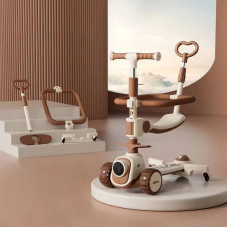 Самокат дитячий Maraton X20 3-колісний 5 в 1 коричневий (SMR0043-BR)