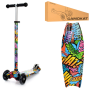 Самокат MAXI дитячий графіті 3-колісний (JR3-055-WP5)