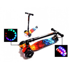 Самокат SCOOTER MAXI MILITARY Вогонь і лід з підсвіткою коліс (600135042)